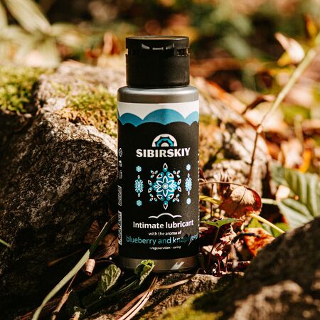 Пролонгирующий интимный лубрикант SIBIRSKIY с ароматом черники и василька - 100 мл.